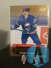 2021-22 Upper Deck Series 1 Debut Dates Gold Jersey #DD-3 DYLAN COZENS